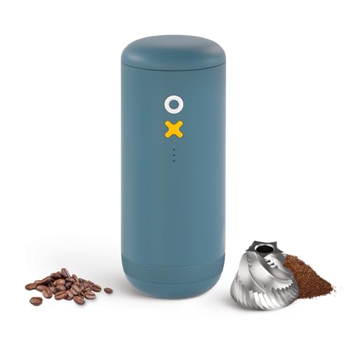 Timemore OX Burr Portable Coffee Grinder Electric Quiet Conical Burr (Navy Blue)
