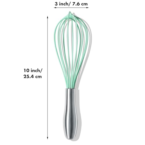 10 Inch Teal Silicone Whisk (10 inch teal)