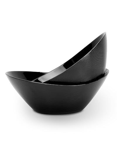 66 OZ Salad Bowl Set of 2 (Black / 66 OZ - Salad Bowls)