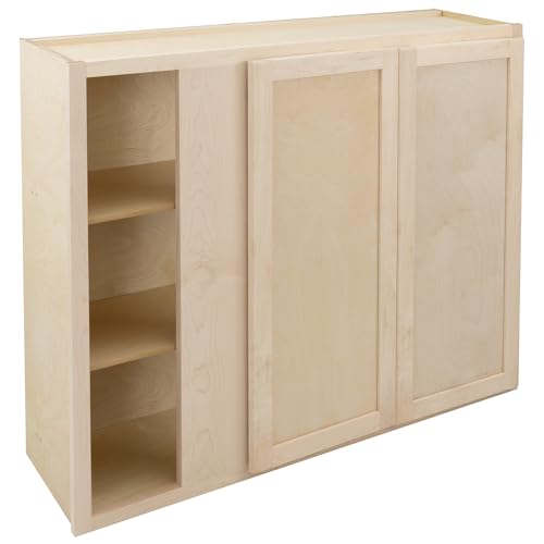 Quicklock RTA (12"D x 42"W x 42"H Blind Corner / Raw Maple)