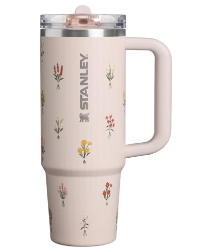 Quencher ProTour Flipstraw Tumbler (30 Ounces / Rose Quartz Bouquets)