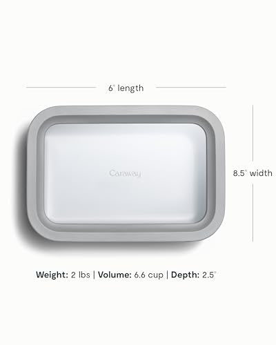 2 Piece Glass Food Storage Set with Lids (Gray / 6.6 Cup Food Storage (2x))