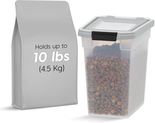 Dog Food Storage Container (10 lbs / Gray)