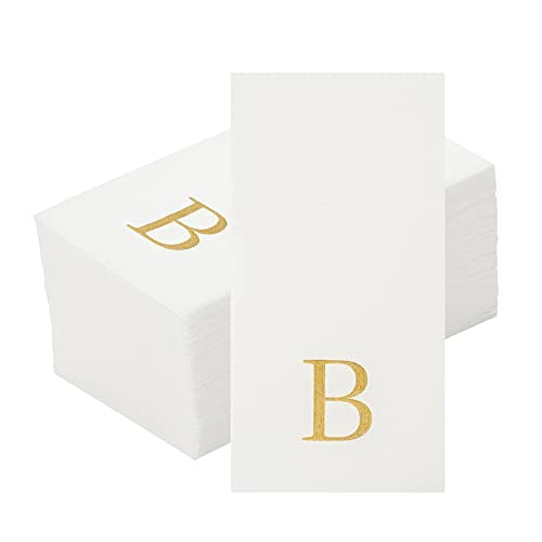 Luxenap 15.8 X 7.9 Inch Linen (Gold / 50 Count / B)