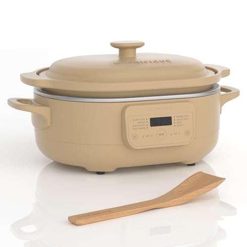 MAGNIFIQUE 4 Quart Programmable Casserole Slow Cooker (4 Quarts / Brown)
