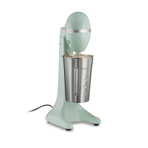 DrinkMaster Retro Milkshake Maker & Electric Drink Mixer (Mint / Extra-Large 28 oz.)