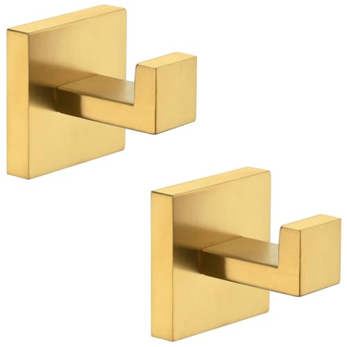 Bathroom Towel Hook Brushed Dark Gold (2 Pack / Brushed Dark Gold)