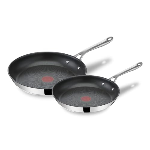 Jamie Oliver Nonstick Stainless Steel Frying Pan Set 9.5" & 11" (Nonstick Stainless Steel / 2-Piece)