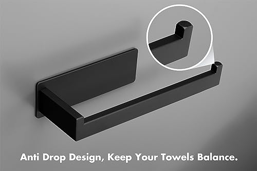 Hand Towel Holder (2 Pack 9 In / Matte Black)