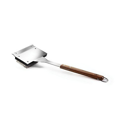QVG40 Verde Collection Grill Brush with Replaceable Bristles and Scraper (Verde Grill Brush)