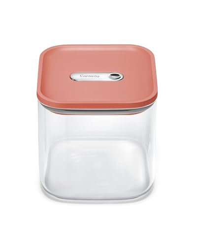 2.5 qt Glass Airtight Food Storage Container with Lid (Perracotta / 2.5qt Container)