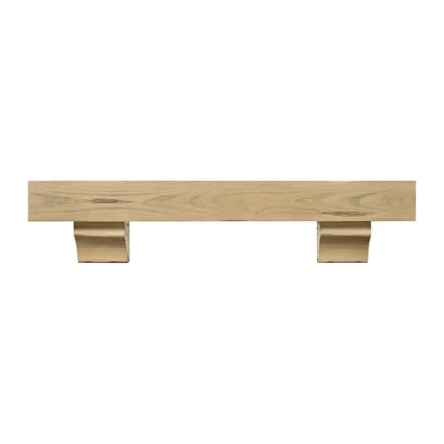 Breckenridge 48” Fireplace Mantel Shelf with Corbels (Blonde / 48 Inch)