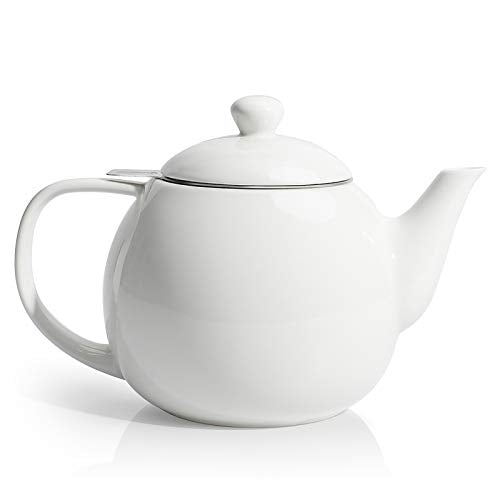 Teapots for Tea (White / 27oz (with infuser))
