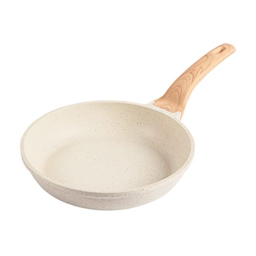 10 Inch Non Stick Cream White Frying Pan (Cream White / 10")