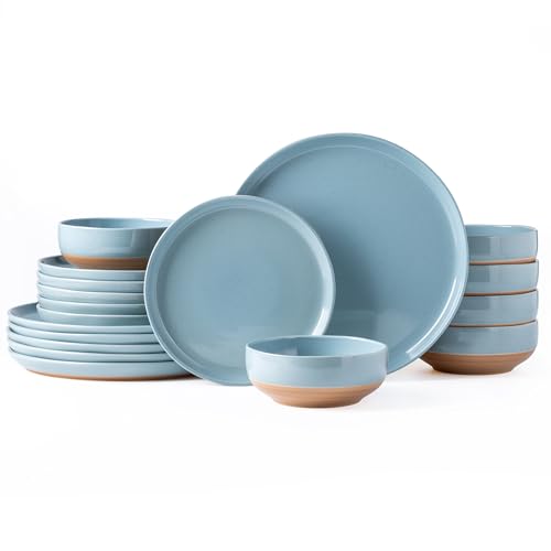 Dinnerware Sets for 6 (Stone Blue / Service For 6(18Pcs))