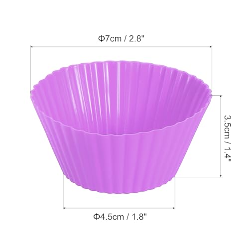 42Pcs Silicone Cupcake Liners