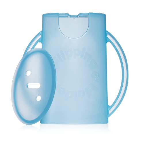 Squeeze Proof Food Pouch Holder for Toddlers (Blue & Pink)