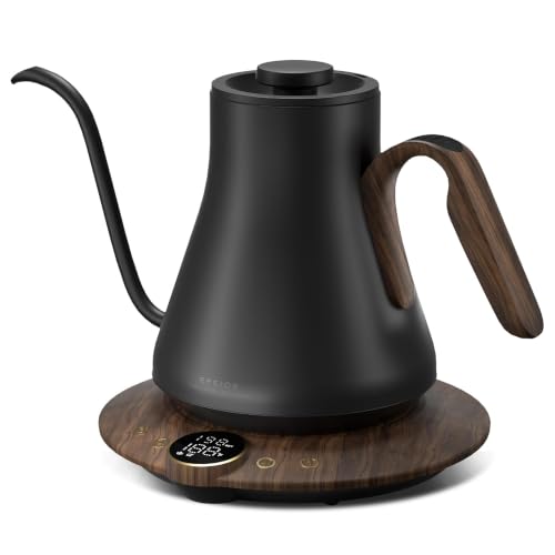 Gooseneck Electric Kettle (Glossy Black)