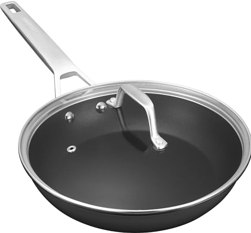 12.5 Inch Nonstick Frying pan with Lid (12.5-Inch)