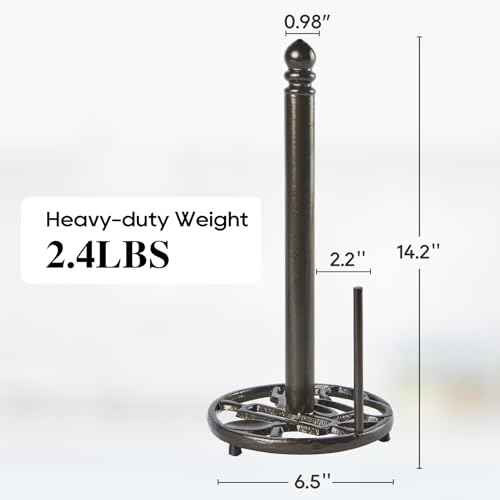 Cast Iron Paper Towel Holder (Coffee Gold)