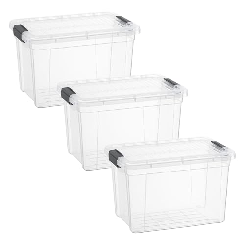 Small Storage Bins with Lids (4.75 Quart)