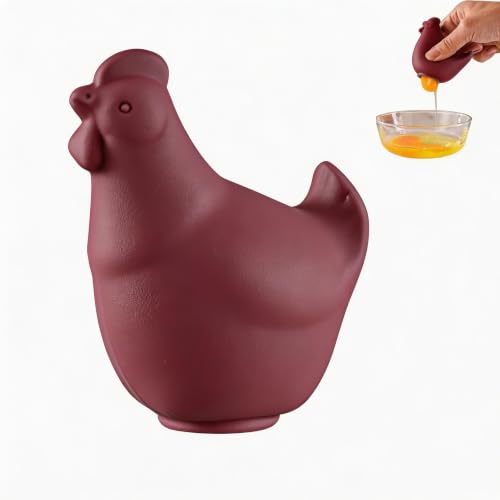 Silicone Egg Yolk Separator (Dark Red)
