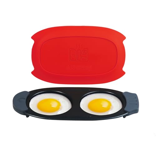 Quick Heat Microwave Egg Cooker (Red)