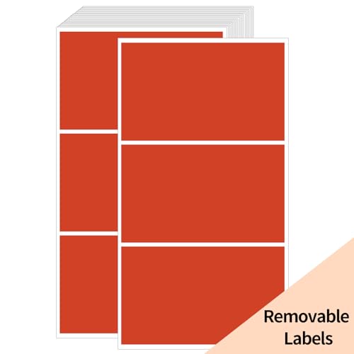 Removable Colored Labels Stickers