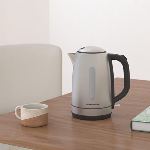 1.7 Liter Electric Tea Kettle (Stainless Steel with LED Light Ring / 1.8 Quarts)