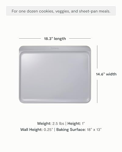 Non Stick Ceramic Baking Sheet Trio and Cookie Sheet Set (Gray / Baking Sheet Trio & Cookie Sheet)