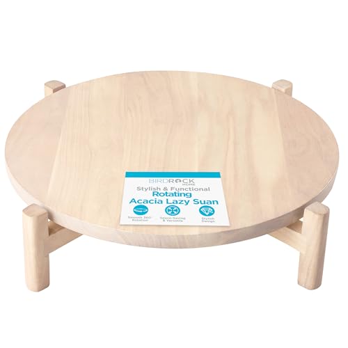 Elevated Lazy Susan (Medium / White Wash)