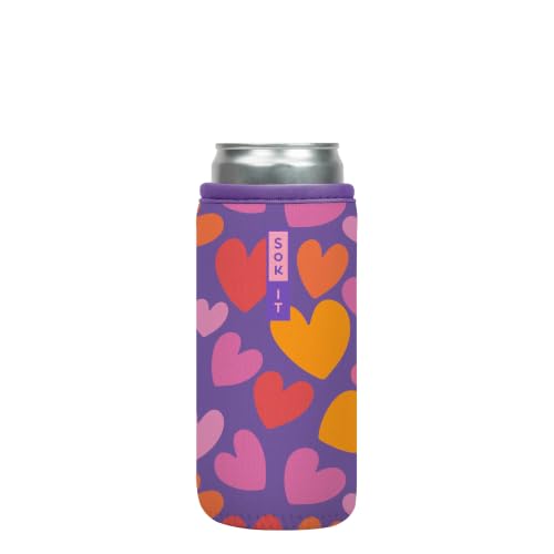 CanSok Sleeve for Beer & Soda Insulated Neoprene Cover (Hearty Hues / 12oz Slim Can Sleeve)