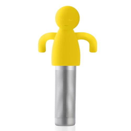 Tea Infuser for Loose Leaf Tea Extra Fine Mesh Tea Steeper (Yellow)