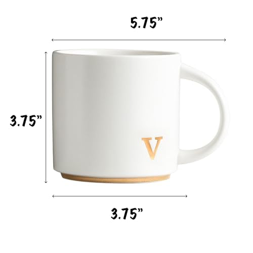 Ceramic Coffee Mug (gold-v)