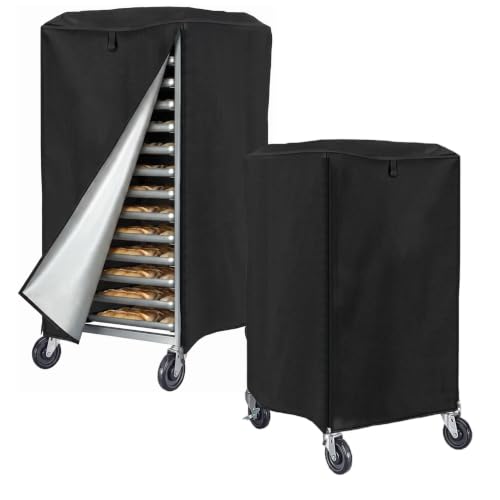 Bread Rack Cover 23"x28"x32" Black Oxford Fabric (23"x28"x32")