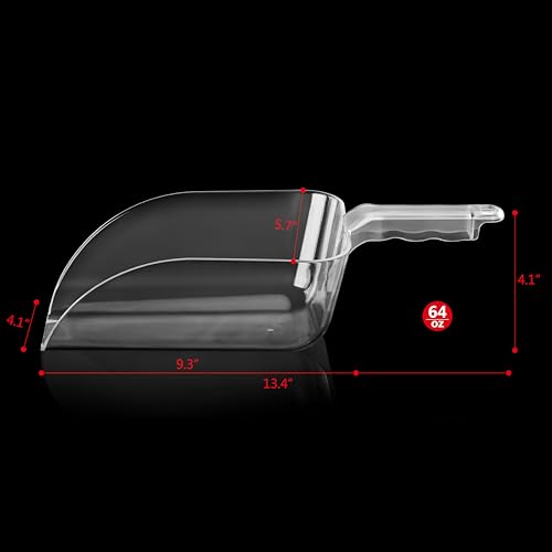 Commercial Grade Polycarbonate Plastic Utility Ice Scoop