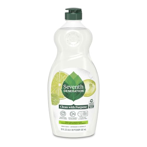 Dish Soap Fresh Lime & Ginger Scent 1 count Dishwashing Soap Dish Detergent Liquid Soap 19 oz (19 Fl Oz)