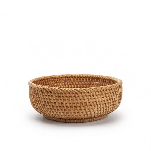 7.9" Small Round Rattan Basket (S)