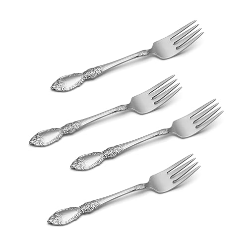 Wordsworth Salad Forks Silverware Set for 4 (Service for 4 / Salad Forks, Set of 4)