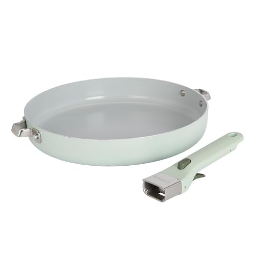 Ceramic Frying Pan Skillet with Removable Handle