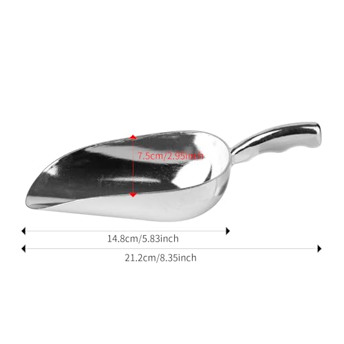 12 Oz Cast Aluminum Bar Ice Scoop Suitable for wedding (2 Count)