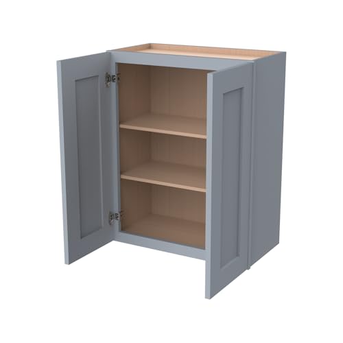 Wall Mounted Cabinet (Grey / 42" W x 12" D x 30" H)