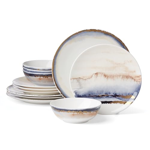 Summer Radiance Bone China 12 (12-Piece Dinnerware Set)