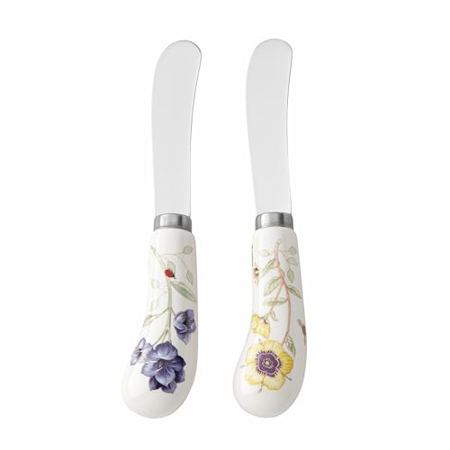 Butterfly Meadow Porcelain Handle Cheese Spreader Set (Spreaders, Set of 2)