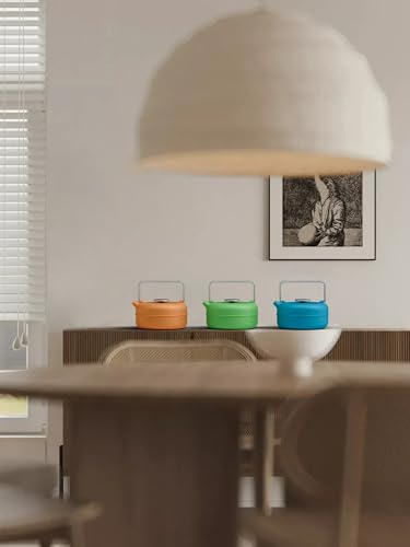 Teapot with Removable Infuser (0.8 Quarts / Orange Cylinder)