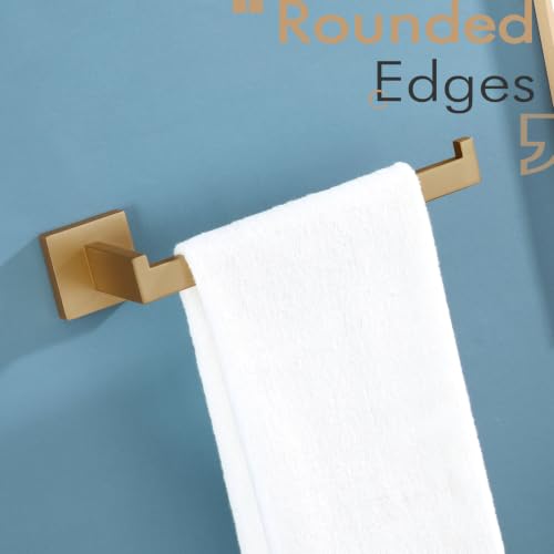 Towel Bar for Bathroom Wall Mount 9'' Hand Towel Holder T (Champagne Bronze)