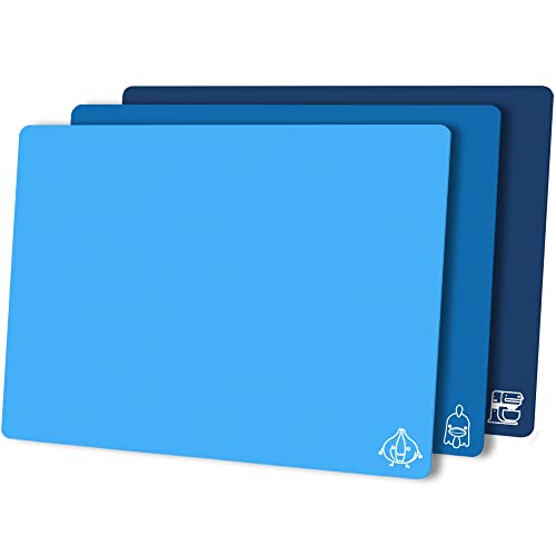 Flexible Plastic Cutting Board Set of 3 Gradient Color (Blue)