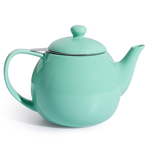 Teapots for Tea (Mint Green / 27oz (with infuser))