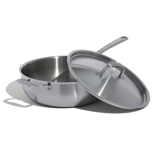Cookware 5 Quart Stainless Steel Saucier Pan (5 QT)