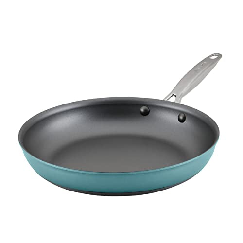 Achieve Hard Anodized Nonstick Frying Pan (Skillet (12-Inch) / Teal)